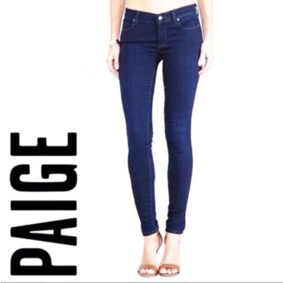PAIGE Peg Super Skinny Jeans Pinnacle Wash Size 29 - Picture 1 of 7